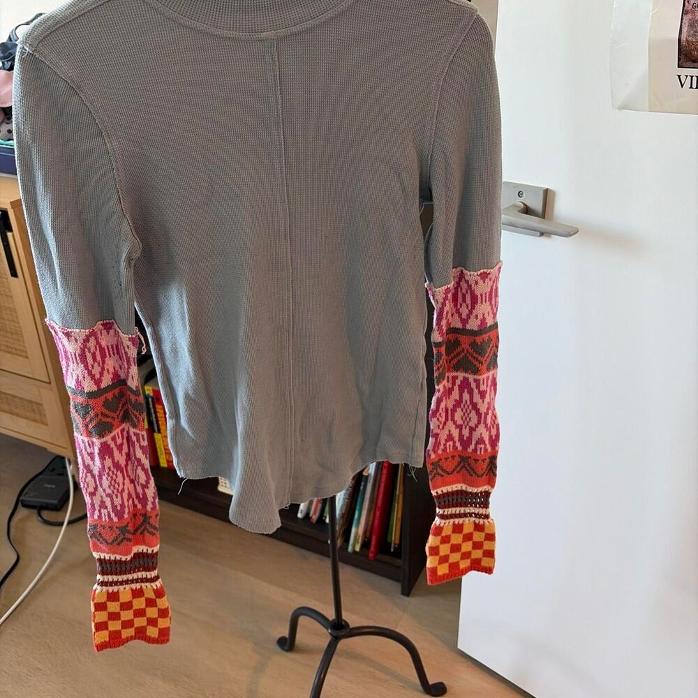 We The Free Patterned Sleeve Top